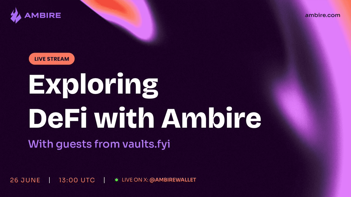 Live Stream: Deep Dive into Web3 Apps with Vaults.fyi