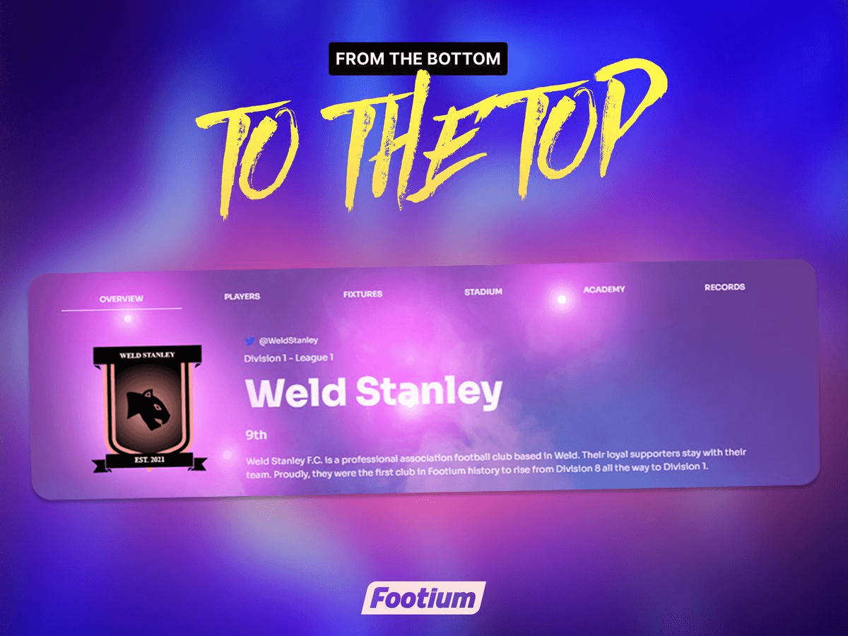 Weld Stanley's Historic Rise Immortalized in Footium