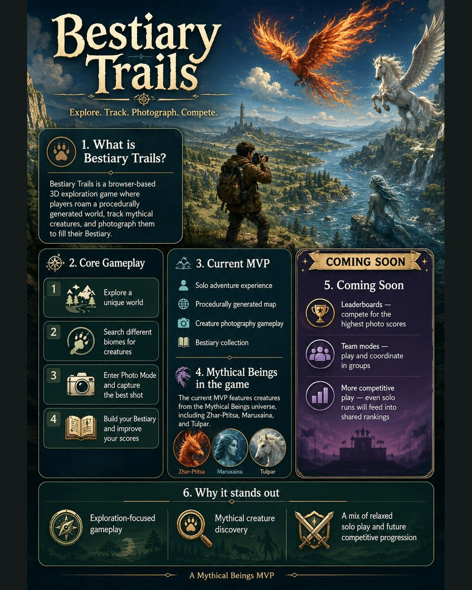 Bestiary Trails Wins Polygon Prize for Mythical Creature Photography Game