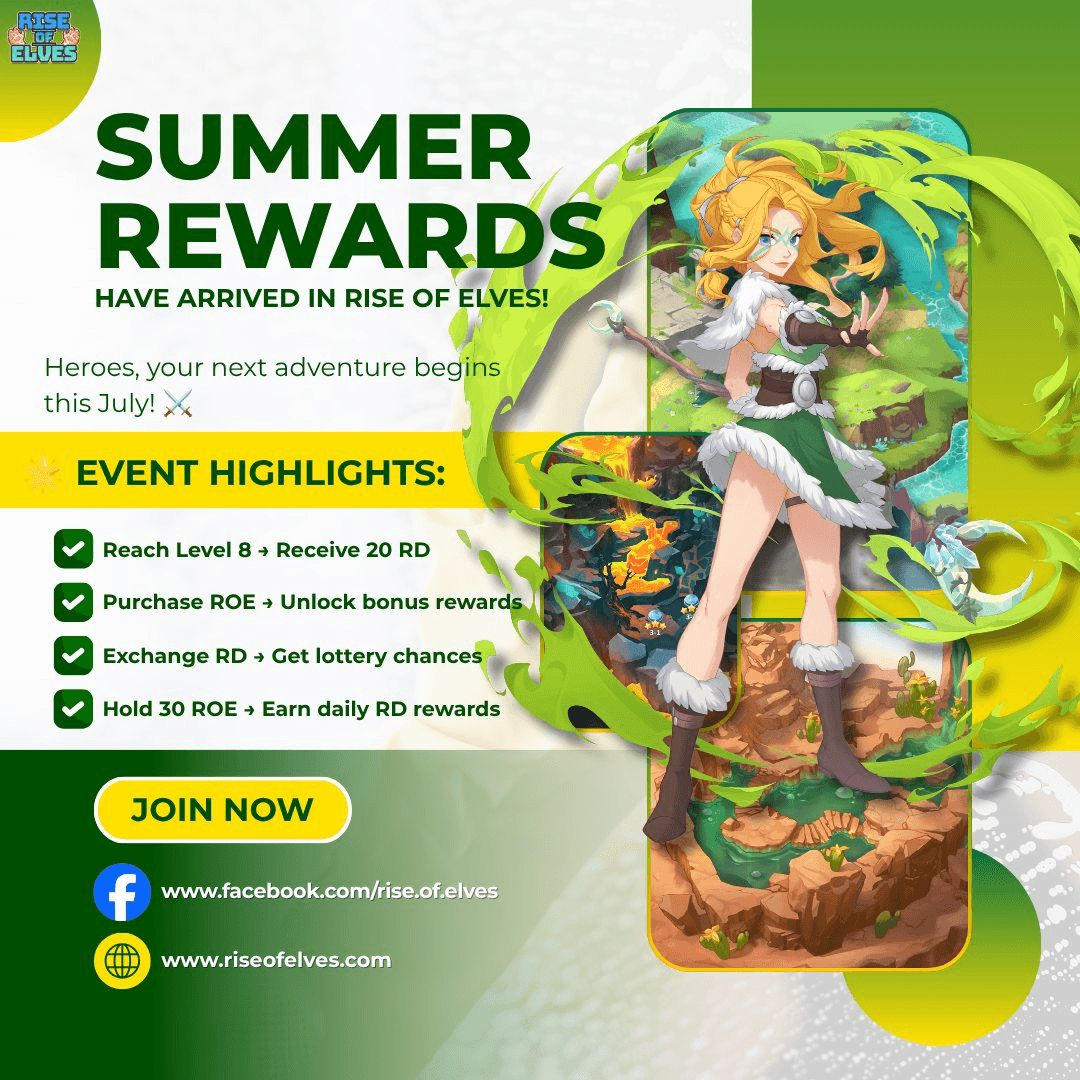 🎮 Rise of Elves Launches July Rewards