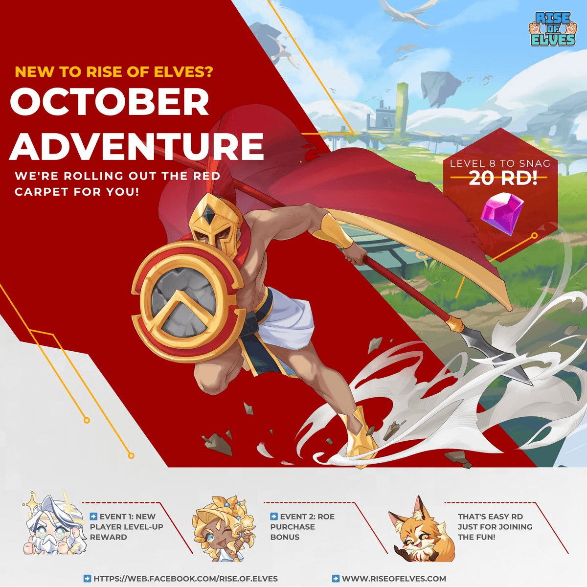 Rise of Elves October Adventure Goes Live with 5 Events and GCash Prizes