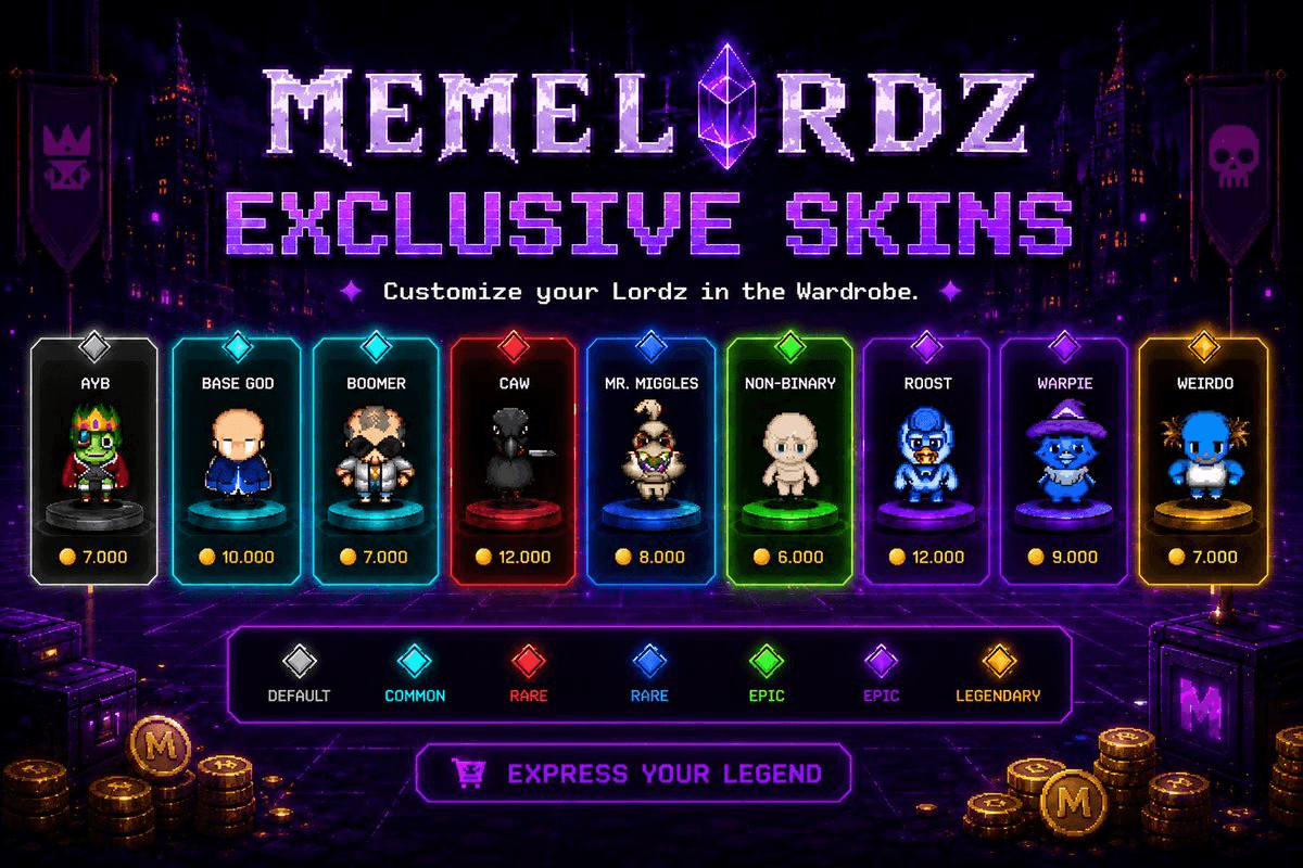 MemeLordz Introduces Customizable Skins Through New Wardrobe Feature