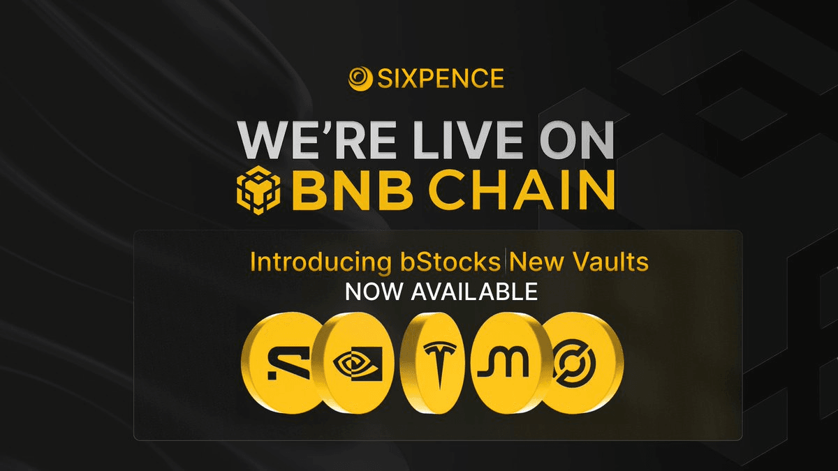 SixpenceAI Launches on BNB Chain with Tokenized Stock Collateral