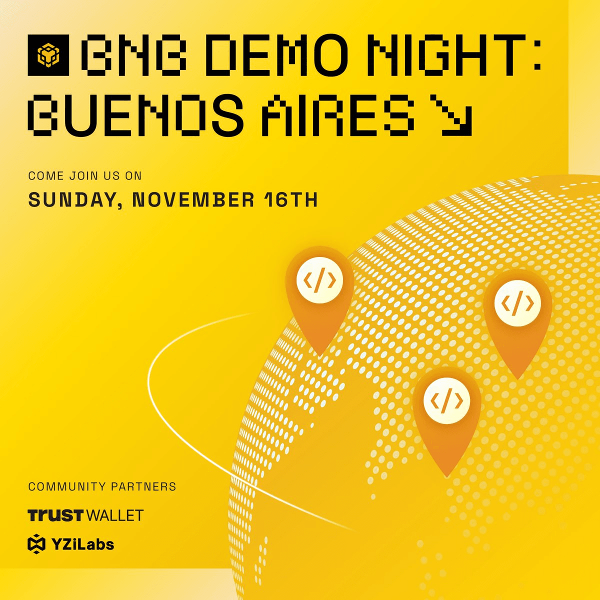 🇦🇷 BNB Chain Demo Night Buenos Aires - 4 Days Left