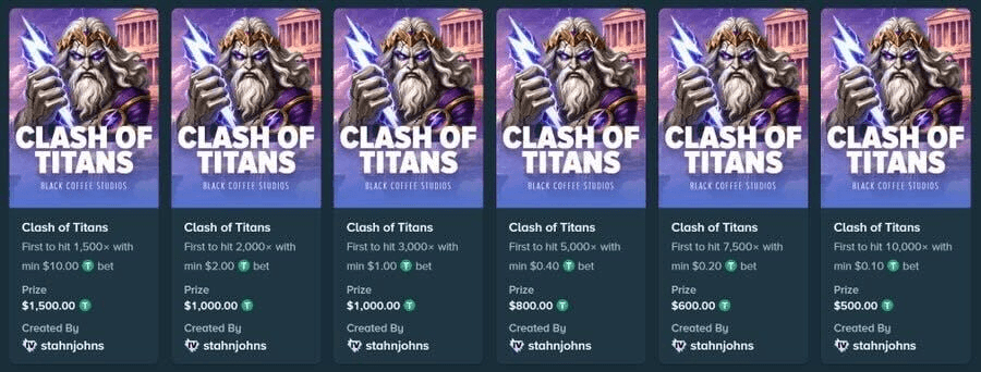 Clash of Titans Launches with $4,500 Prize Pool