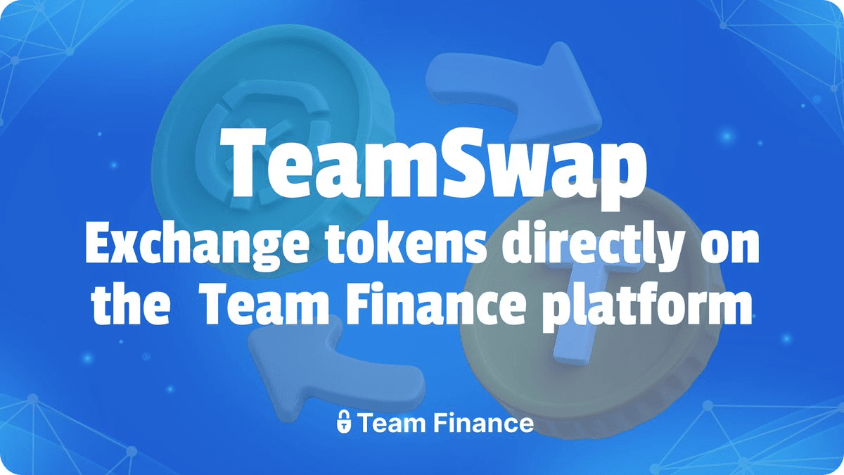 Team Finance Integrates TeamSwap into Dashboard