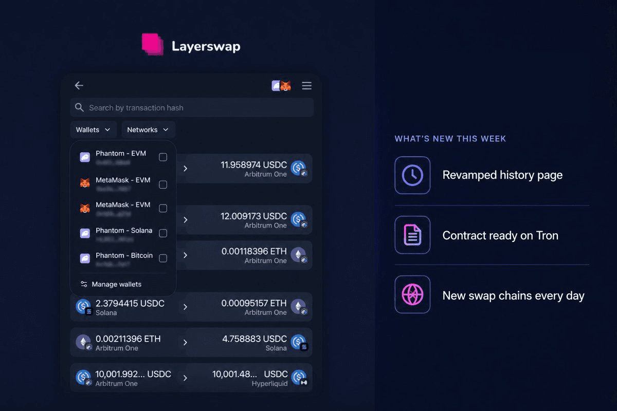馃 MetaMask Ships History Redesign, TRON Support, and Daily Chain Rollouts
