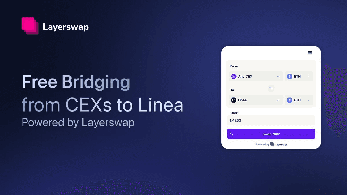 Linea Announces Free Bridging from Centralized Exchanges