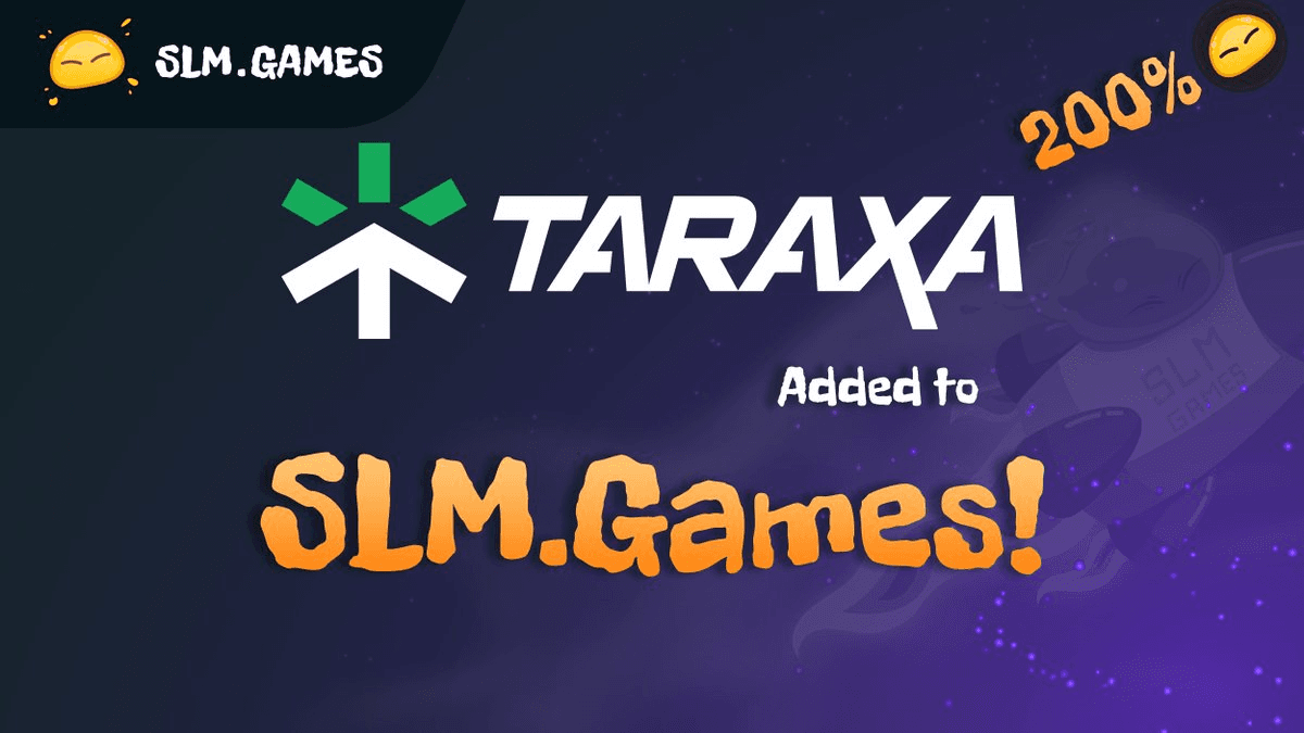 SLM.Games Launches on Taraxa Network with Zero-Fee Gaming