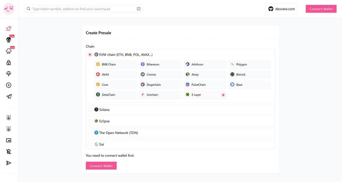 PinkSale Launches on X Layer Network
