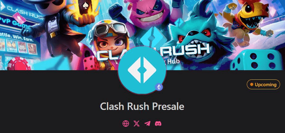 🎮 Clash Rush Gaming Hub Launches Presale on PinkSale