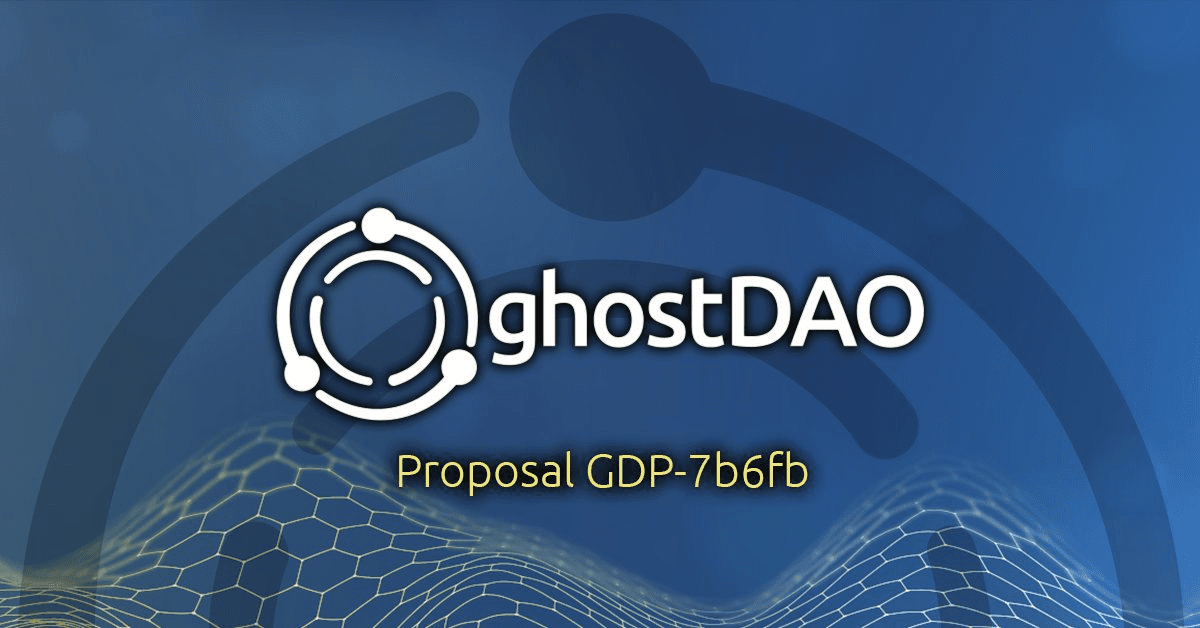 ghostDAO Governance Vote GIP-7b6fb Closes in Hours