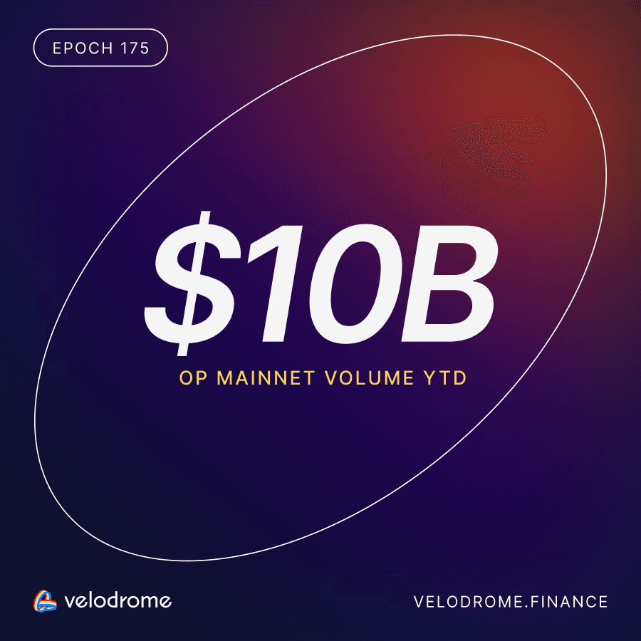 Velodrome Hits $10B Volume Milestone on OP Mainnet