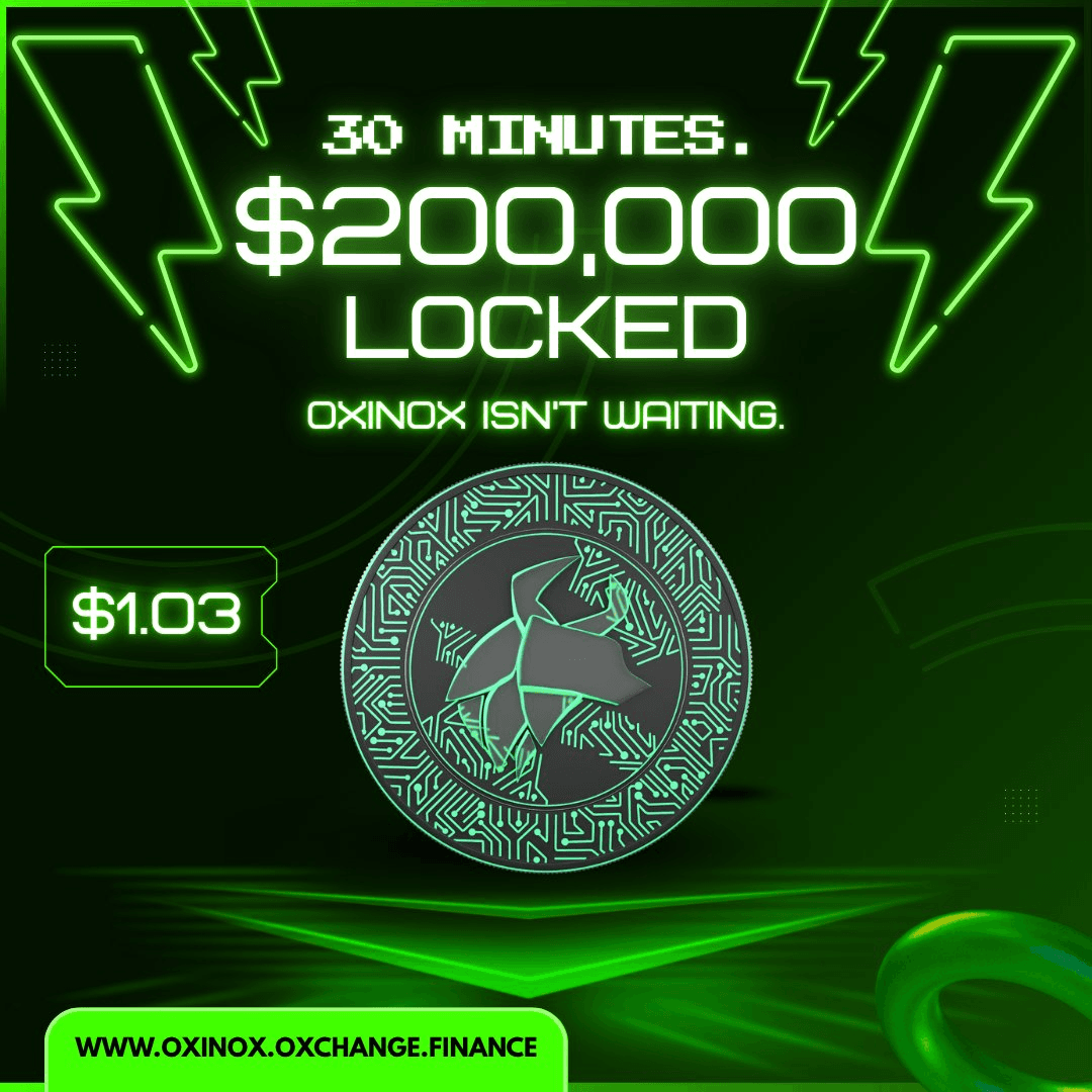 Oxinox Reaches $300K Liquidity Milestone