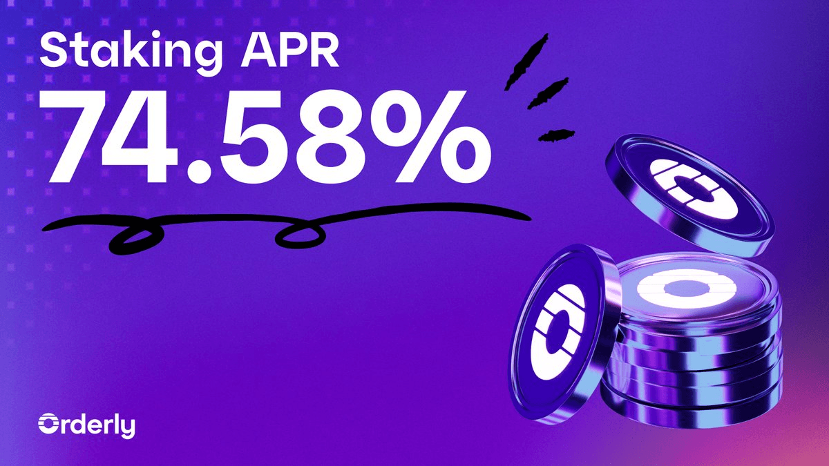 Orderly Network Staking APR Reaches 74.58%