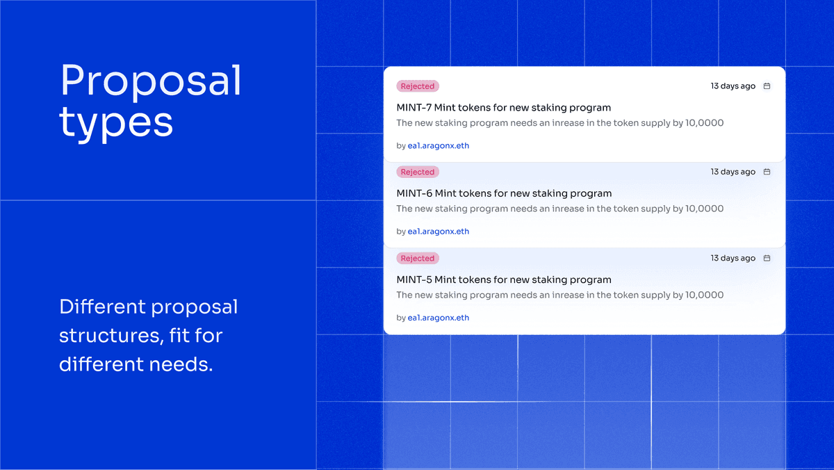 Aragon Introduces Custom Proposal Types for DAOs