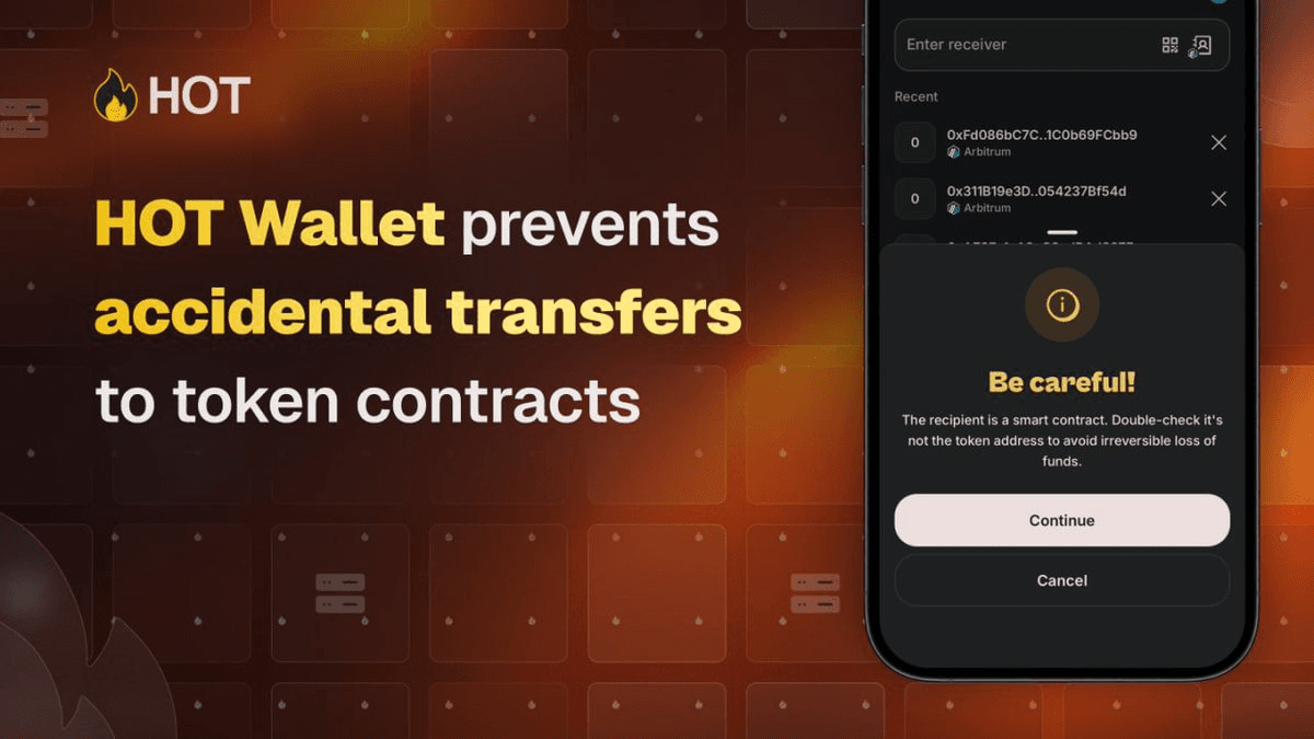 馃敀 HOT Wallet Prevents Costly Token Transfer Mistakes