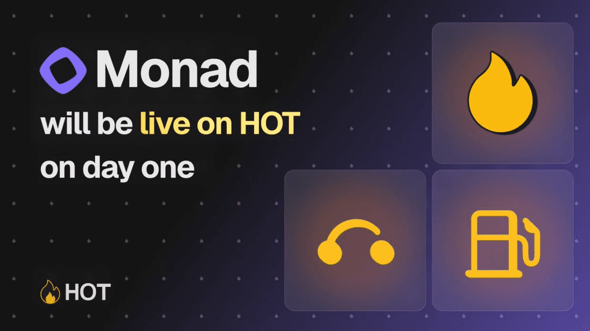 Monad Blockchain Goes Live on HOT Wallet with Full Feature Support