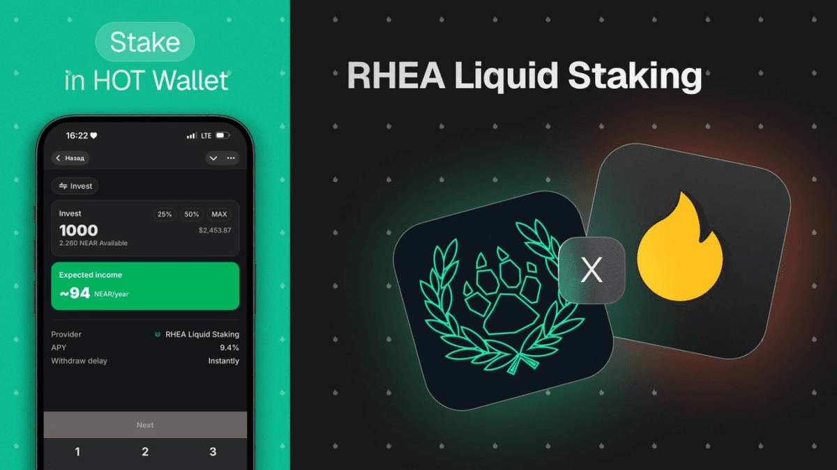 NEAR Liquid Staking Goes Live in HOT Wallet