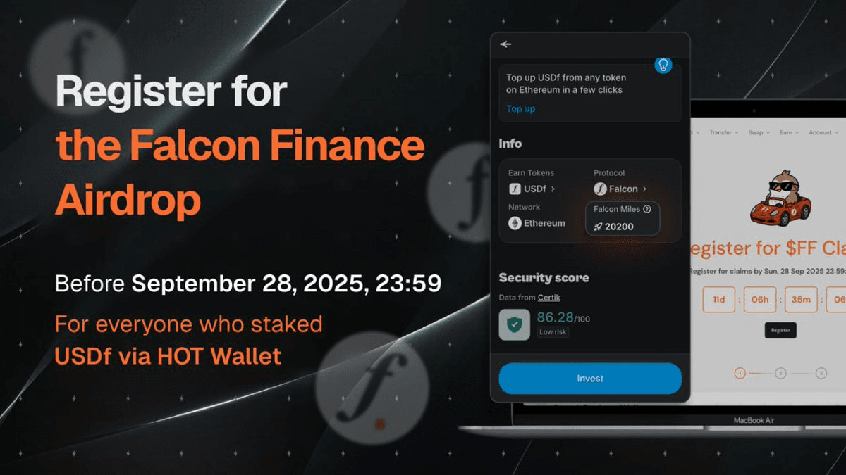FalconStable Airdrop Registration Open for USDf Stakers