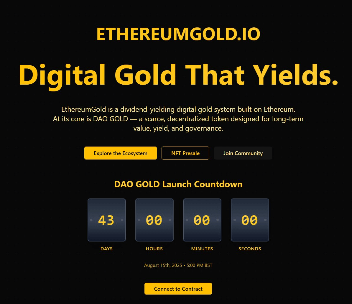 Gandhiji.io and EthereumGold.io Unite Under Single Project