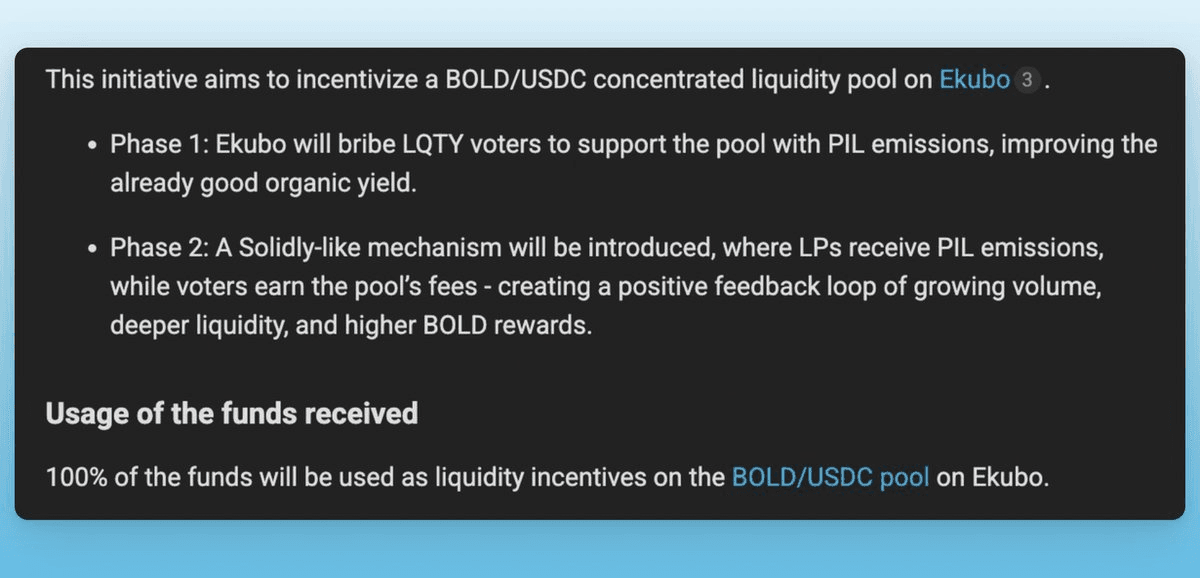 Bribes for $LQTY Stakers: First Proposals Emerge