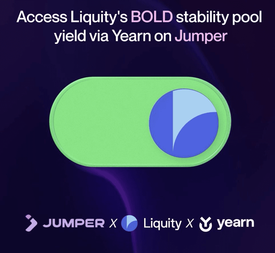 Jumper Integration Enables yBOLD Deposits with 10% APR in BOLD