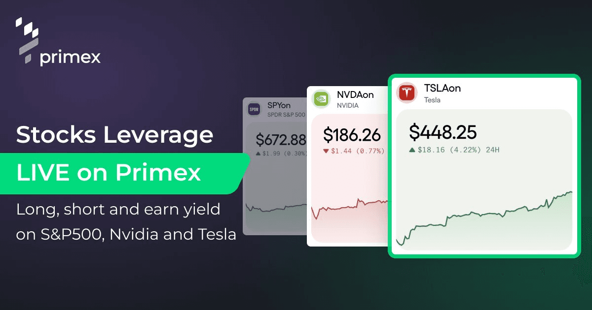 🏦 Primex Launches DeFi Leverage Trading for Tokenized Stocks