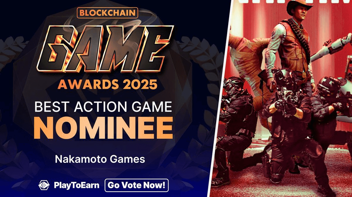Nakamoto Games Nominated for Best Action Game at Blockchain Awards 2025
