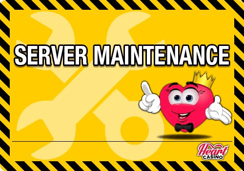 Heart Casino Slots Schedules Weekly Maintenance for Jan 16