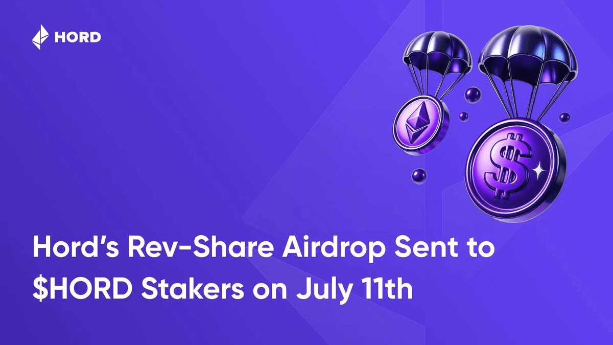 HORD Revenue Share Airdrop Distributed