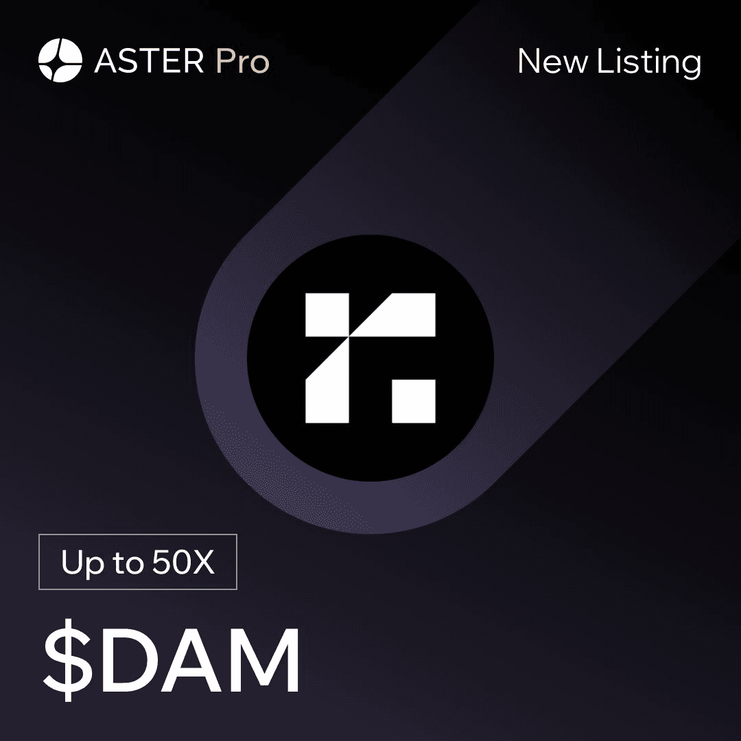 Reservoir ($DAM) Now Available for Leveraged Trading on Aster Pro