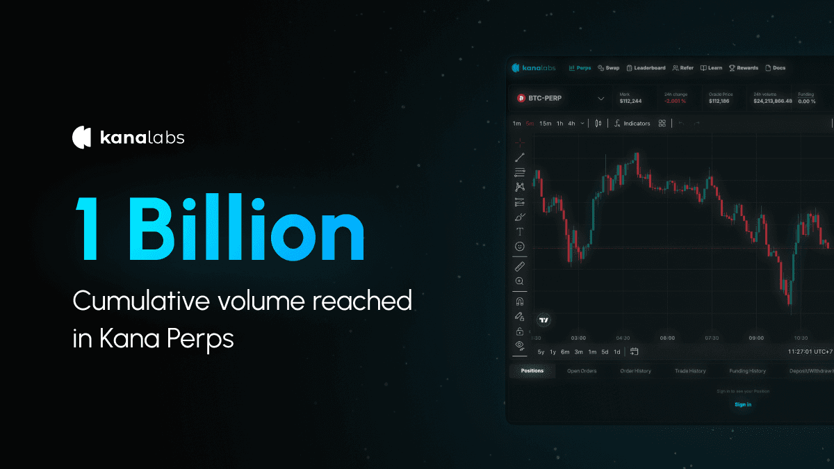 Kana Perps Reaches $1B Trading Volume Milestone
