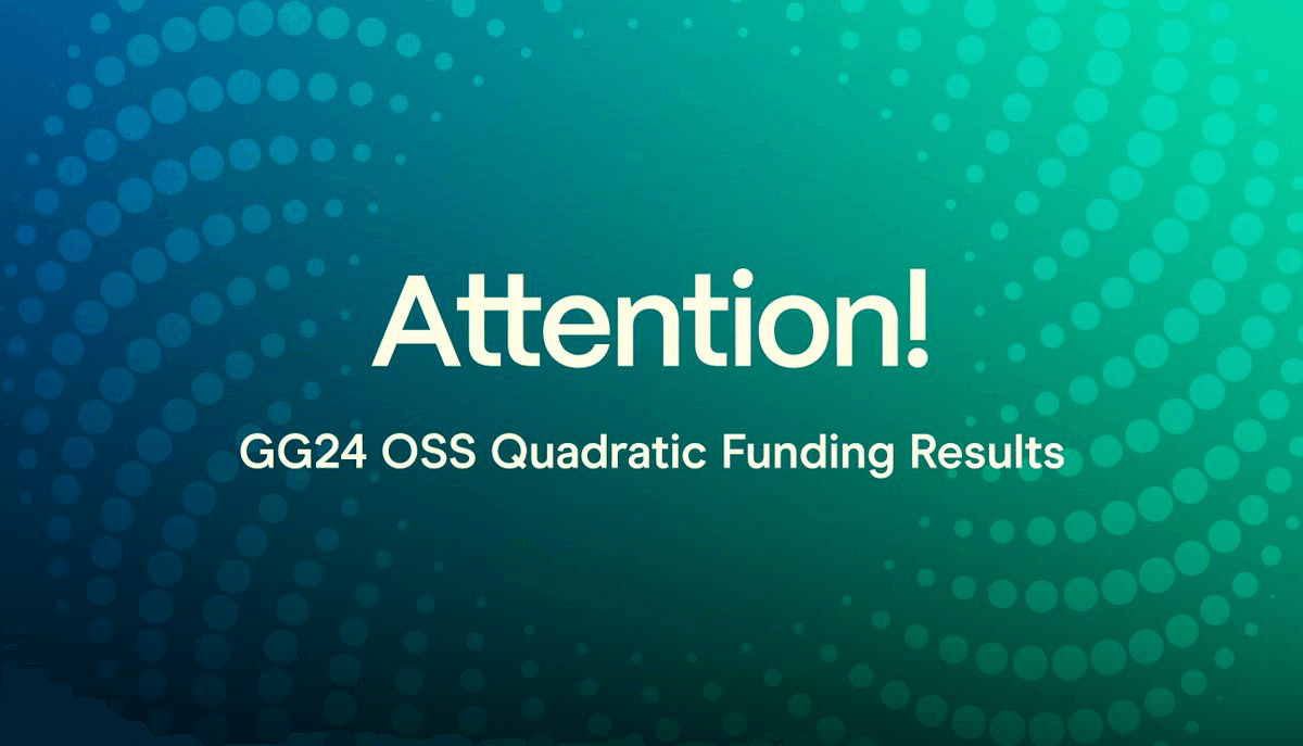 馃幆 GG24 Quadratic Funding Results Released