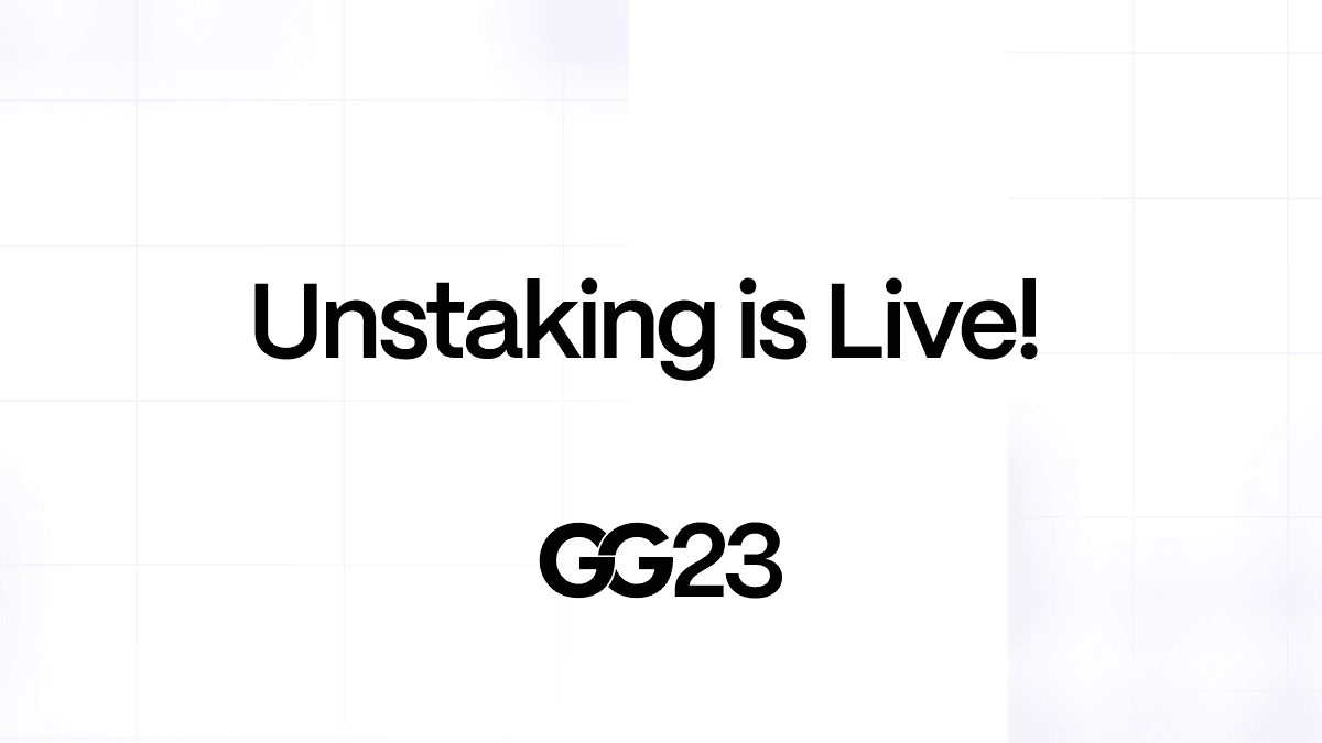 GG23 Staking Rewards Now Available for Claiming