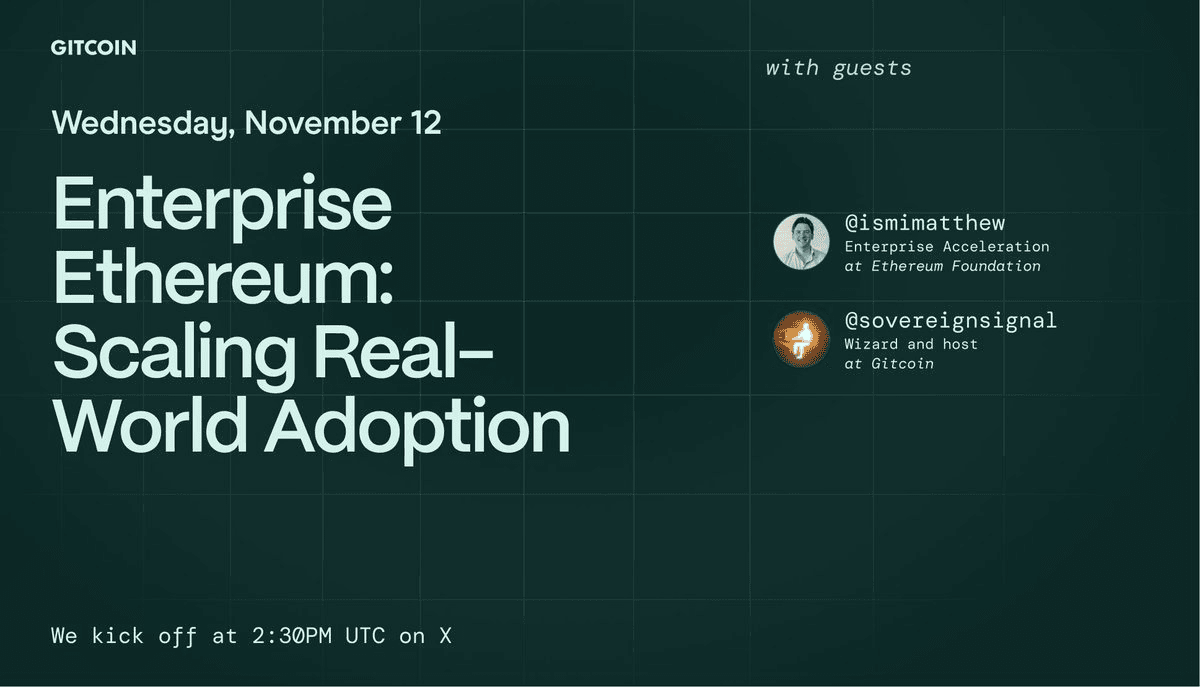 Enterprise Ethereum Live Discussion: Real-World Adoption with Ethereum Foundation