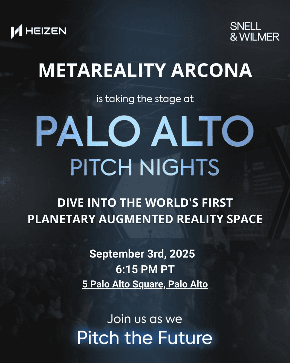 Arcona Presents Persistent AR Earth Layer at Silicon Valley Pitch Event