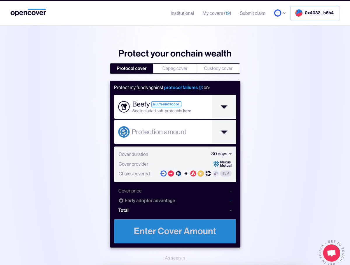 OpenCover Launches One-Click Cover Selection and Custody Protection