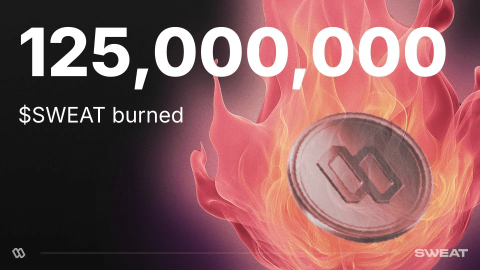 SWEAT Economy Burns 125M Tokens in Latest Monthly Reduction