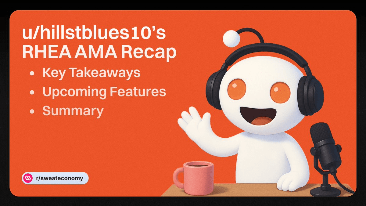 Community Member Provides Detailed Recap of SWEAT x Rhea Finance AMA