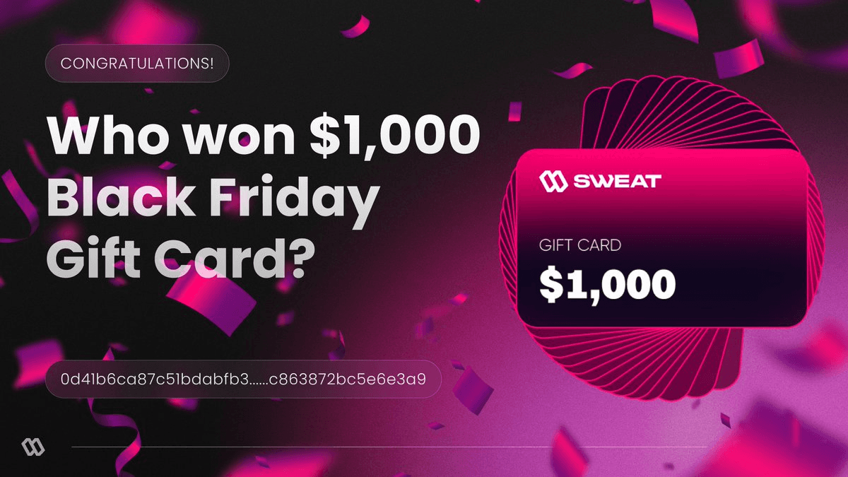Sweat Economy Announces $1,000 Bitrefill Gift Card Winner