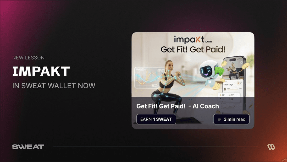 Sweat Wallet Partners with Impakt for AI-Powered Fitness Education