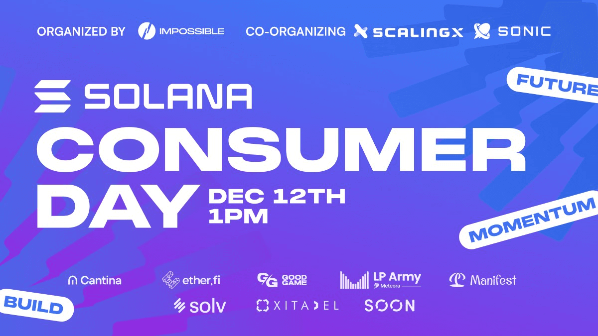 🎯 Solana Consumer Day Returns