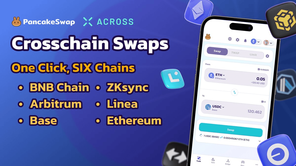 PancakeSwap Expands Crosschain Swap to Include ZKsync and Linea