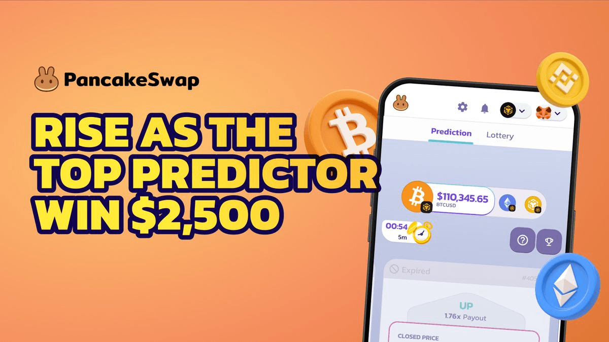 PancakeSwap Launches $10,000 Prediction Challenge with $2,500 Weekly Prizes