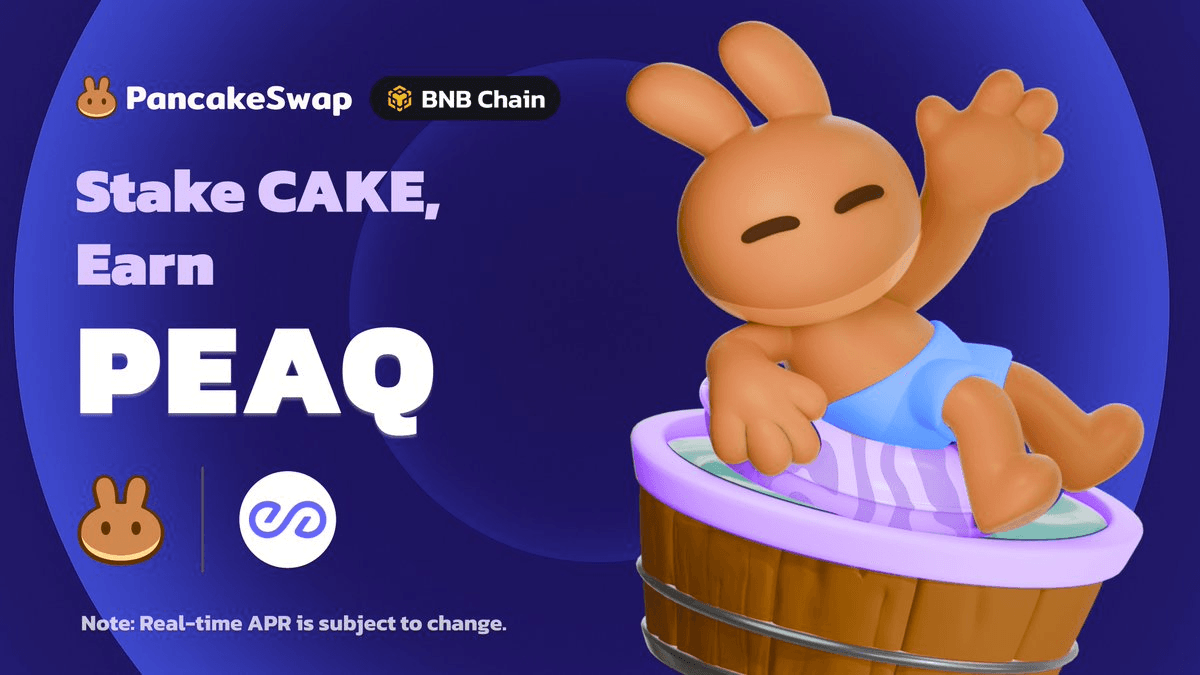 PancakeSwap Launches PEAQ Syrup Pool for CAKE Stakers