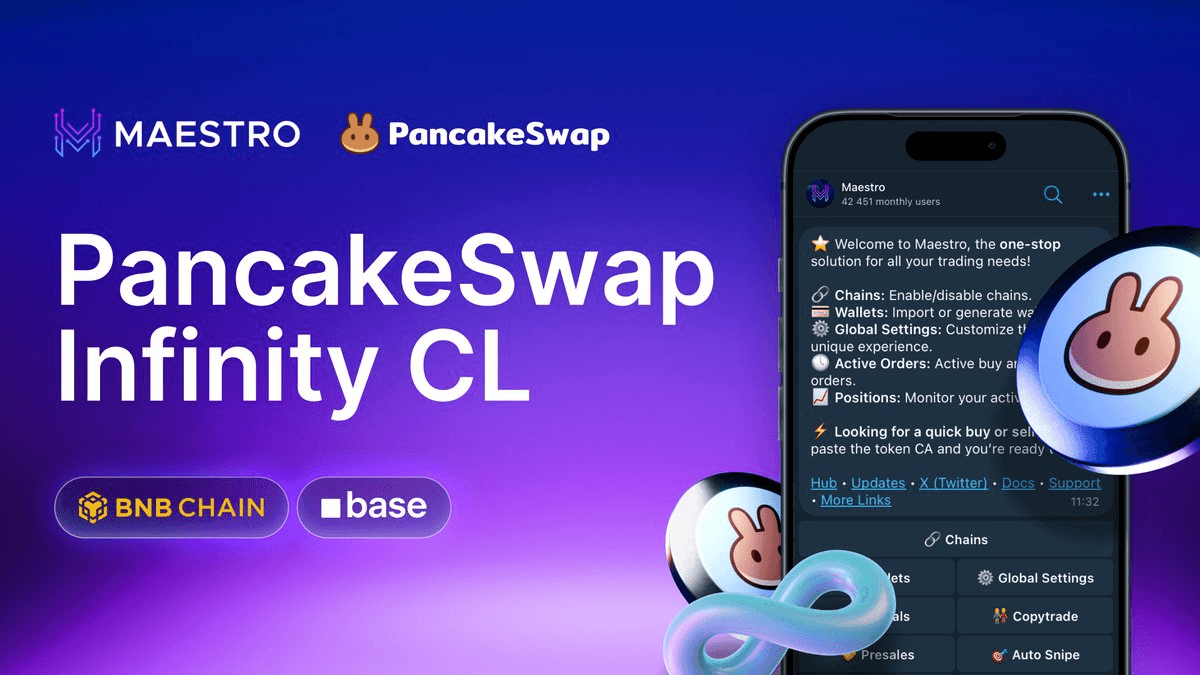 PancakeSwap Infinity CL Pools Launch on Maestro Bots