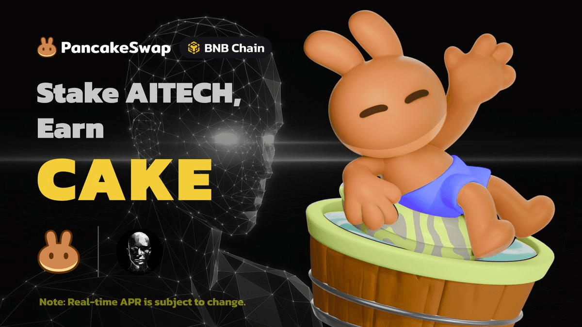 PancakeSwap Launches AITECH Syrup Pool with $250K Birthday Trading Event