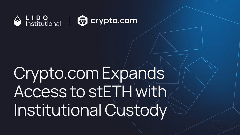 ๐ฆ Crypto.com Adds stETH Custody