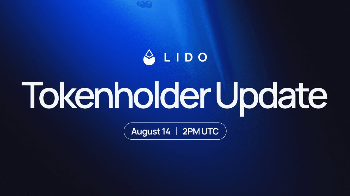 Lido Announces First Tokenholder Update Call